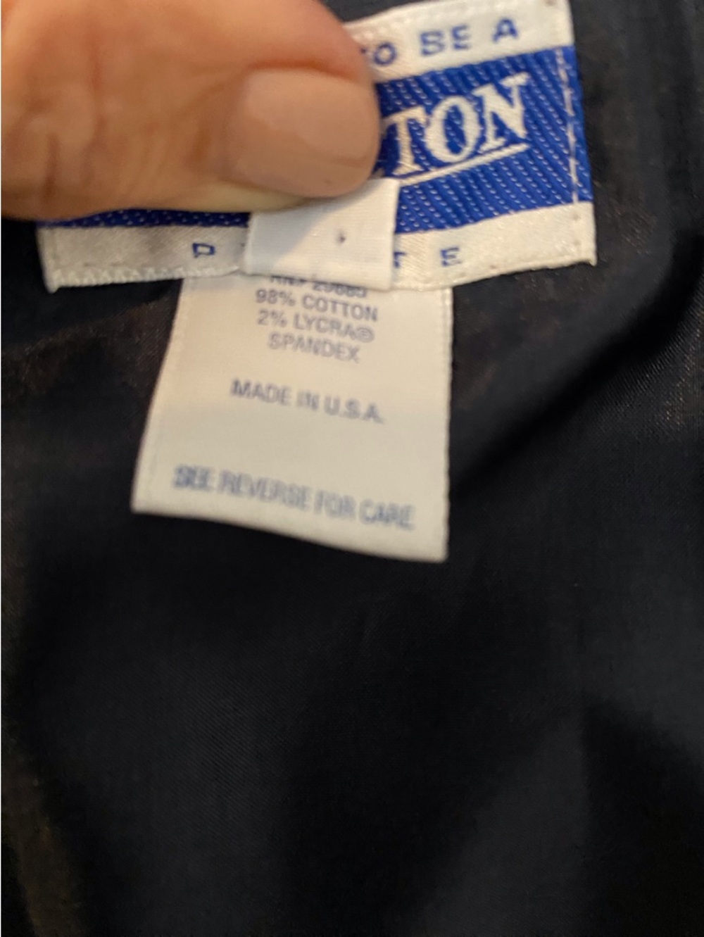 Pendleton Blue Velvet Button Front Vest - Picture 4 of 8